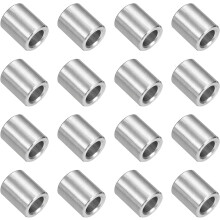 16Pcs 304 Stainless Steel Spacer 3/8" OD x 1/4" ID x 1/2" Length(10x6x13mm) Screw Standoff Bushing Plain Finish Unthreaded Round Metal Spacer for M6 S