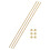 3 Sets Brass Fully Threaded Rod, M3x0.5mm Pitch Right Hand Threads Studs with Solid Brass Hex Nuts, 250mm/10 Long Threaded Screw Rods Fasteners for An 1