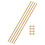 4 Sets Brass Fully Threaded Rod, M2x0.4mm Pitch Right Hand Threads Studs with Solid Brass Hex Nuts, 100mm/4 Long Threaded Screw Rods Fasteners for Anc 1