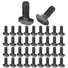 40pcs M8x20mm t Slot Drop-in Bolt, Carbon Steel Hammer Head Bolts t Shape Stud Sliding Screw for European Standard 40 Series Aluminum Profile