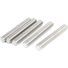 M14 x 100mm 304 Stainless Steel Right Hand Thread Fully Threaded Rod Stud 5PCS