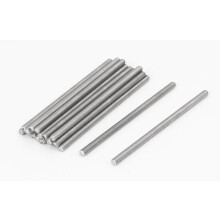 M3 x 60mm 0.5mm Pitch 304 Stainless Steel Fully Threaded Rods Fasteners 20 Pcs