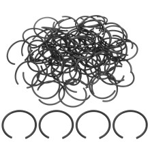 80Pcs Round Wire C-Clips, 70Mn Carbon Structural Steel Internal Snap Rings, Retaining Rings Round Wire Snap Rings for 30mm Hole, Black