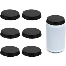 6 Pcs Silicone Soda Can Lids, Silicone Soda Can Cover Leak-proof Reusable Beer Bottle Caps Stopper Saver Fits Standard Cans for Beverage Soft Drink Bo