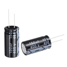 12pcs 150uF 400V 18x35mm Electrolytic Capacitor Radial Leads Aluminum mfd Micro Farad Capacitors for Power Supplies Audio Amplifiers Lighting Systems