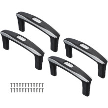 4Pcs Luggage Telescopic Handle Replacement, Suitcase Handle Replacement Pull Grip for Telescopic Handle Repair Travel Accessories(Black, 6.1 Inch)