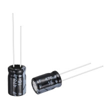 50pcs 470uF 16V 8x12mm Electrolytic Capacitor Radial Leads Aluminum mfd Micro Farad Capacitors for Power Supplies Audio Amplifiers Lighting Systems Ci