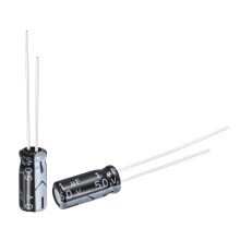 50pcs 1uF 50V 5x11mm Electrolytic Capacitor Radial Leads Aluminum mfd Micro Farad Capacitors for Power Supplies Audio Amplifiers Lighting Systems Circ
