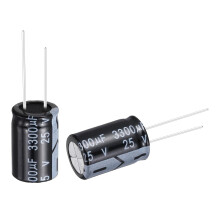 24pcs 3300uF 25V 16x25mm Electrolytic Capacitor Radial Leads Aluminum mfd Micro Farad Capacitors for Power Supplies Audio Amplifiers Lighting Systems