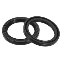 2Pcs Oil Seal, 1.63"x2.13"x0.25" TC Nitrile Rubber Double Lip Cover Shaft Oil Seal 41.28 x 54 x 6.35mm with Spring for Mechanical Automobile Bearing S