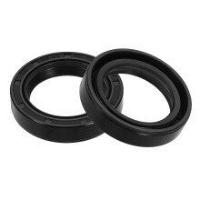 2Pcs Oil Seal, 1.31"x1.83"x0.37" TC Nitrile Rubber Double Lip Cover Shaft Oil Seal 33.35 x 46.43 x 9.5mm with Spring for Mechanical Automobile Bearing