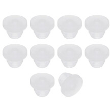 15Pcs Rubber Grommets 4.5mm Drill Hole, 2mm ID Hole Top Hat Grommet Silicone Rubber Hole Plug Gasket Wires Protection for Wiring Automotive, Clear