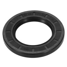 Oil Seal, 1.75"x2.81"x0.28" TC Nitrile Rubber Double Lip Cover Shaft Oil Seal 44.45 x 71.33 x 7mm with Spring for Mechanical Automobile Bearing Shaft,