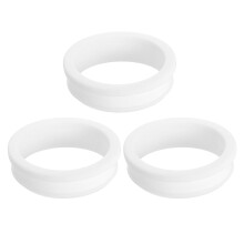 3Pcs Rubber Grommets 56.6mm Drill Hole, 50.5mm ID Hole Top Hat Grommet White Silicone Rubber Hole Plug Gasket for Wiring, Automotive