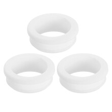 3Pcs Rubber Grommets 36.6mm Drill Hole, 30.5mm ID Hole Top Hat Grommet White Silicone Rubber Hole Plug Gasket for Wiring, Automotive