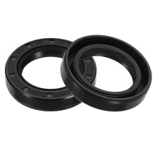 2Pcs Oil Seal, 1.38"x2.05"x0.39" TC Nitrile Rubber Double Lip Cover Shaft Oil Seal 35 x 52.1 x 10mm with Spring for Mechanical Automobile Bearing Shaf