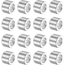 16Pcs Aluminum Spacer 5/16" ID x 1/2" OD x 11/32" Length(8.1x13x9mm) Screw Standoff Bushing Plain Finish Unthreaded Round Metal Spacer for M8 Screws B