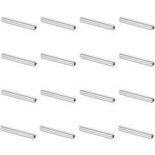 16Pcs Aluminum Spacer 1/8" ID x 7/32" OD x 1 9/16" Length(3.1x5.5x40mm) Screw Standoff Bushing Plain Finish Unthreaded Round Metal Spacer for M3 Screw