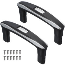 2Pcs Luggage Telescopic Handle Replacement, Suitcase Handle Replacement Pull Grip for Telescopic Handle Repair Travel Accessories(Black, 6.1 Inch)