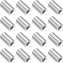 16Pcs 304 Stainless Steel Spacer 3/8" OD x 3/16" ID x 11/16" Length(10x5x18mm) Screw Standoff Bushing Plain Finish Unthreaded Round Metal Spacer for M