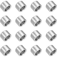 16Pcs 304 Stainless Steel Spacer 1/2" OD x 5/16" ID x 3/8" Length(12x8x9mm) Screw Standoff Bushing Plain Finish Unthreaded Round Metal Spacer for M8 S