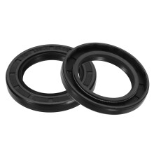 2Pcs Oil Seal, 1.5"x2.28"x0.28" TC Nitrile Rubber Double Lip Cover Shaft Oil Seal 38.1 x 58 x 7mm with Spring for Mechanical Automobile Bearing Shaft,