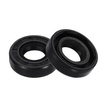 2Pcs Oil Seal, 0.5"x1.02"x0.28" TC Nitrile Rubber Double Lip Cover Shaft Oil Seal 12.7 x 26 x 7mm with Spring for Mechanical Automobile Bearing Shaft,