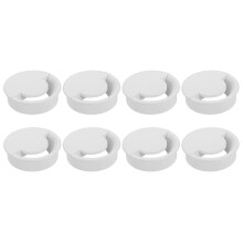 8 Pcs Desk Grommet, 80 Mm/3.15 Inch Cable Wire Grommet Organizer, Desk Hole Cover for Home Office Computer Equipment, White