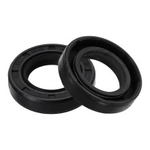 2Pcs Oil Seal, 0.87"x1.5"x0.31" TC Nitrile Rubber Double Lip Cover Shaft Oil Seal 22 x 38 x 8mm with Spring for Mechanical Automobile Bearing Shaft, B