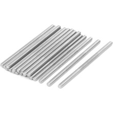 M4 x 80mm 304 Stainless Steel Fully Threaded Rod Bar Studs Silver Tone 20 Pcs