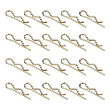 50Pcs Hitch Pin Clip, 1.8x40mm Zinc-Plated Spring Steel Retaining R Clip Retaining Wire Hair Pins Cotter Pin Assortment Kit Clips for Trailer Tractors