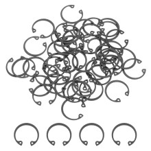 50Pcs 13/16" Internal Retaining Ring Circlip, 65 Mn Spring Steel Internal Circlip Snap Rings C-Clips for Grooved Shafts Studs, Black