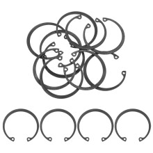 10Pcs 1-1/2" Internal Retaining Ring Circlip, 65 Mn Spring Steel Internal Circlip Snap Rings C-Clips for Grooved Shafts Studs, Black