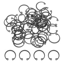 50Pcs 7/8" Internal Retaining Ring Circlip, 65 Mn Spring Steel Internal Circlip Snap Rings C-Clips for Grooved Shafts Studs, Black