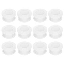 12Pcs Rubber Grommets 16mm Drill Hole, 12mm ID Hole Top Hat Grommet Clear Silicone Rubber Hole Plug Gasket for Wiring, Automotive