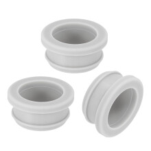 3Pcs Rubber Grommets 29mm Drill Hole, 24mm ID Hole Top Hat Grommet Silicone Rubber Hole Plug Gasket Wires Protection for Wiring Automotive, Gray