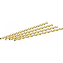 Brass Round Tube 3mm OD 0.5mm Wall Thickness 100mm Length Pipe Tubing 4 Pcs