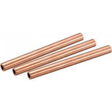 Copper Round Tube 9mm OD 1.5mm Wall Thickness 100mm Length Pipe Tubing 3 Pcs