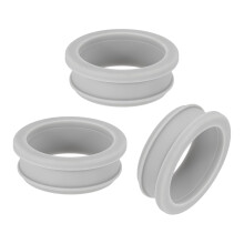 3Pcs Rubber Grommets 48.6mm Drill Hole, 42.5mm ID Hole Top Hat Grommet Silicone Rubber Hole Plug Gasket Wires Protection for Wiring Automotive, Gray