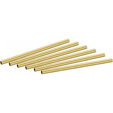 Brass Round Tube 5mm OD 0.5mm Wall Thickness 100mm Length Pipe Tubing 6 Pcs