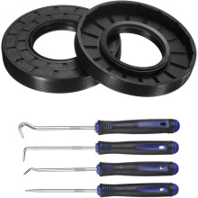 2Pcs Oil Seal, 40x80x12mm TC Nitrile Rubber Double Lip Cover with Hook Kit