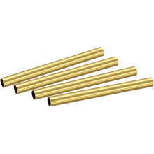 Brass Round Tube 9mm OD 0.5mm Wall Thickness 100mm Length Pipe Tubing 4 Pcs