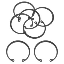 5Pcs 2-1/2" Internal Retaining Ring Circlip, 65 Mn Spring Steel Internal Circlip Snap Rings C-Clips for Grooved Shaft Studs, Black