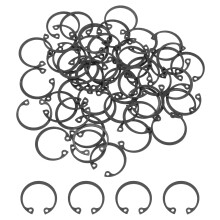 50Pcs 3/4" Internal Retaining Ring Circlip, 65 Mn Spring Steel Internal Circlip Snap Rings C-Clips for Grooved Shafts Studs, Black