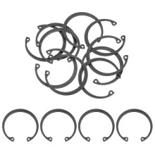 10Pcs 1 9/16" Internal Retaining Ring Circlip, 65 Mn Spring Steel Internal Circlip Snap Rings C-Clips for Grooved Shafts Studs, Black