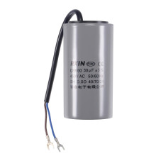 CBB60 Run Capacitor 30uF 450V AC 2 Wires 50/60Hz Cylinder 96x50mm with Terminal for Air Compressor Water Pump Motor