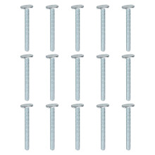 1/4"-20 t Track Bolts 2-3/8" Inch Length, 15 Pcs Drop-in Sliding t Slot Bolts Accessories for Woodworking Jigs and Fixtures, Silver