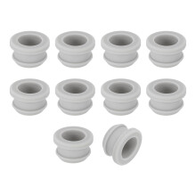 12Pcs Rubber Grommets 19mm Drill Hole, 15mm ID Hole Top Hat Grommet Silicone Rubber Hole Plug Gasket Wires Protection for Wiring Automotive, Gray