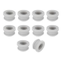 12Pcs Rubber Grommets 16mm Drill Hole, 12mm ID Hole Top Hat Grommet Silicone Rubber Hole Plug Gasket Wires Protection for Wiring Automotive, Gray