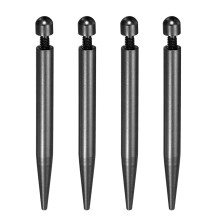 4 Pcs 0.3" x 3"Standoff Screws Aluminum Alloy Wall Mount Sign Mounting Hardware Kit with 4pcs Screws for Hanging Acrylic Glass Signs, Black